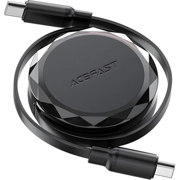 ACEFAST Издърпайте usb - c на usb - c кабел - 60 w - 0, 8 м - черен kp36456 (36456)