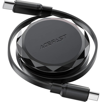 ACEFAST Издърпайте usb - c на usb - c кабел - 60 w - 0, 8 м - черен kp36456 (36456)