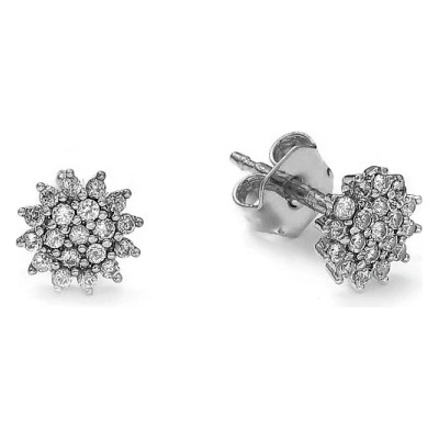 Blink-Blink Luxusné diamantové náušnice z bieleho zlata 3095BDG-2