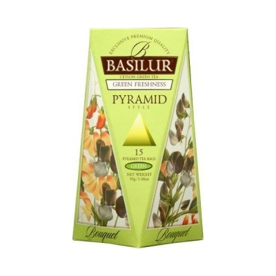Basilur Bouquet Green Freshness Pyramid 15 x 2 g
