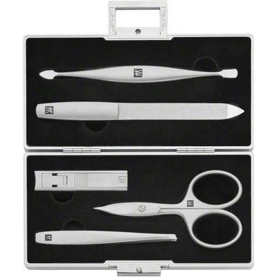Zwilling Twinox Metal manikúra kufřík s černou sametovou vložkou 97718-001 5 ks