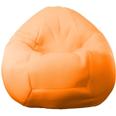 PUFRELAX Пуф, круша, 520л. , Nirvana Gigant - Orange, PU кожа, Пълнеж от полистиролни перли, 8095 (PUF-G-NGG-PU-OR)