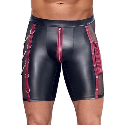 NEK Tight-fitting Cool Matte Look Pants 2133539 Black-Red XXL