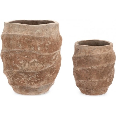 Bizzotto Комплект 2 бр. teide поставки за ваза - високо полиран теракот (0792067)