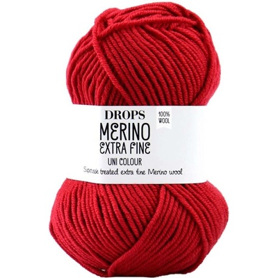 Drops Merino Extra Fine 11 červená