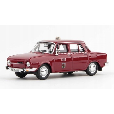 ABREX Škoda 110L 1973 Taxi Červená Rubínová 1:43