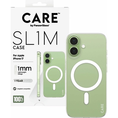 PanzerGlass CARE SL1M ultratenký kryt s MagSafe pre iPhone 17 - číry CR29411
