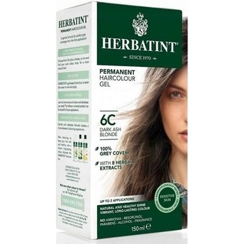 Herbatint permanentná farba na vlasy tmavá popolavá blond 6C 150 ml