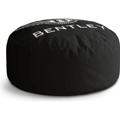 Sablio Taburet Circle Logo Bentley Čierny: 38x48 cm