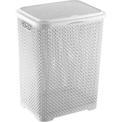 Кош за пране бял 55л (309522)