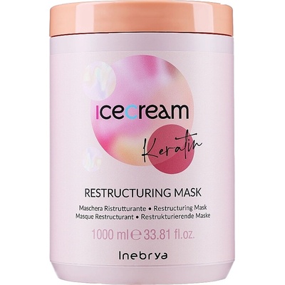 Inebrya Ice Cream Keratin Restructuring Mask reštrukturalizačná maska s keratínom 1000 ml