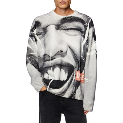 Diesel Sveter K-victory Knitwear čierna