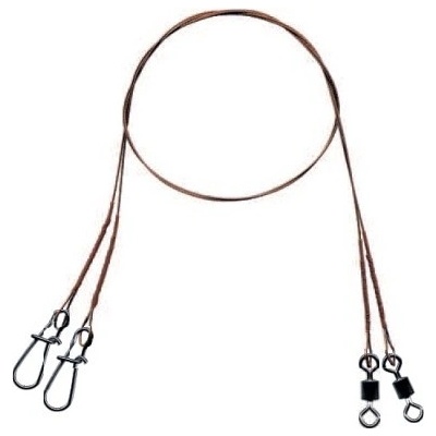 Mistrall oceľové lanko pre lov dravcov 1 x 7 20 cm 20 kg 2 ks