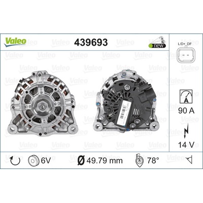 VALEO Alternátor 439693