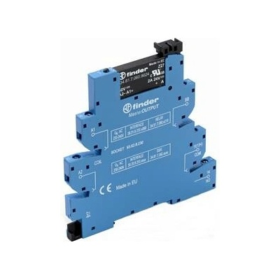 FINDER Relé MasterOUTPUT 392070128240, 1Z/2A/230V AC, 12V DC 392070128240