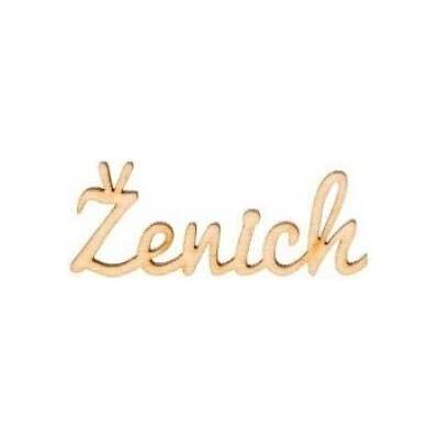 Dřevěný nápis "Ženich" 6x2 cm