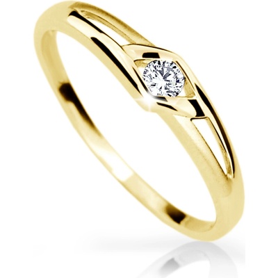Cutie Jewellery gold dámský prsten Z6814 1633 ze zlata se zirkony Žlutá