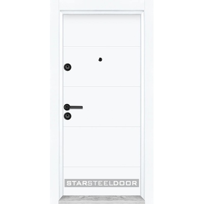 Starsteeldoor Блиндирана врата Parkdor L-80 Бяла (цена без монтаж)