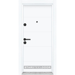 Starsteeldoor Блиндирана врата Parkdor L-80 Бяла (цена без монтаж)