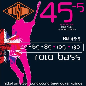 Image 1 of ROTOSOUND Струни за електрическа бас китара rotosound - Модел rb45-5