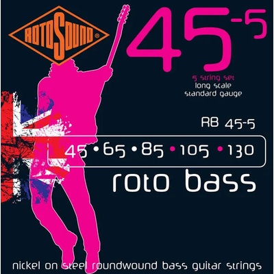 ROTOSOUND Струни за електрическа бас китара rotosound - Модел rb45-5
