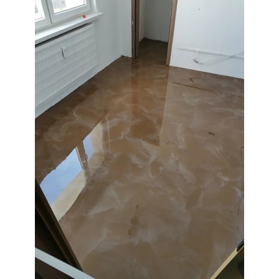 Polyuretanová litá stěrka ROKOFLOOR® PU 420 QS RAL 8000 Zelenohnědá 25KG set