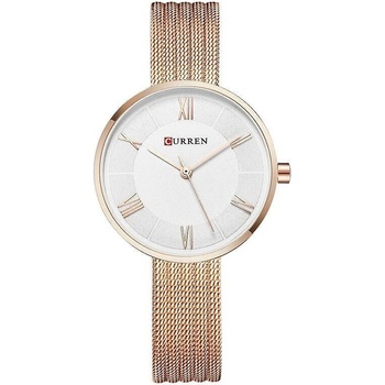 Curren Дамски часовник Curren Quiety, Розово злато / Бял (CURREN-9020-ROSEGOLD-WHITE)