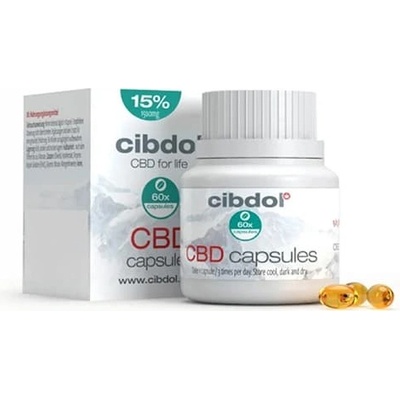 Cibdol CBD softgels kapsle 15% 1500 mg 60 kapslí