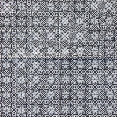 servítky Ornamenty černobílé 33x33cm