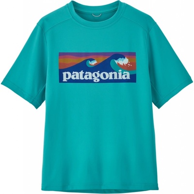 Patagonia K's Cap Sw T-Shirt boardshort logo subtidal blue