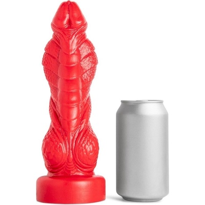 Mr. Hankey’s Toys Kinky Cobra Small/Med, prémiové silikónové dildo s Vac-U-Lock 24,8 x 3,9–6,9 cm