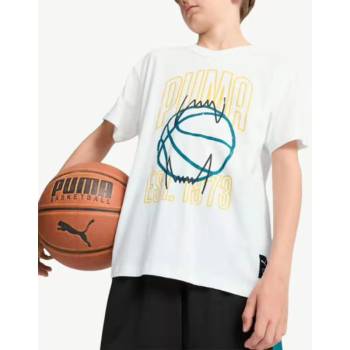 PUMA Basketball Winning Shot Tee White