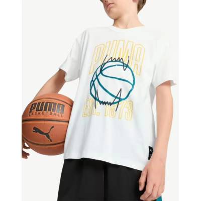 PUMA Basketball Winning Shot Tee White