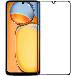  Извит 3D удароустойчив стъклен протектор покриващ целия екран за Xiaomi Redmi 13C - с черна рамка