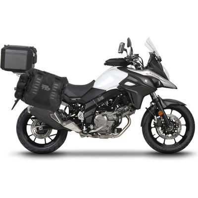 SHAD TERRA TR40 a černého hliníkového 48L topcase, včetně montážní sady SUZUKI DL 650 V-Strom 130.kitTR40big48-25B