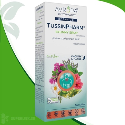 Avropa TussinPharm bylinný sirup 200 ml