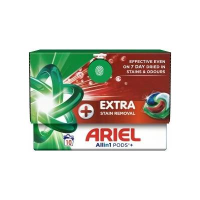 Ariel Pods + All in1 pracie kapsule Extra Stain Removal 10 PD