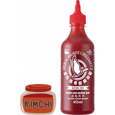 Flying Goose Chilli omáčka Sriracha s kimči 455 ml