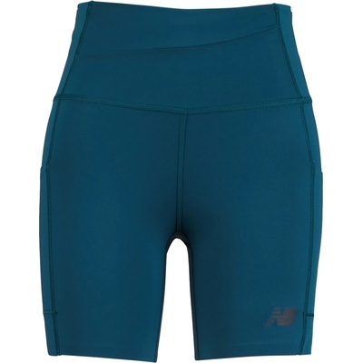New Balance Дамски шорти за бягане New Balance Women's Sleek Storage Race Short 6'' Running shorts - Medusa Green (112-4403-0215)