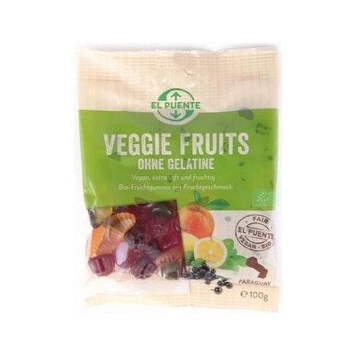WeltPartner Bio veganské gumové bonbóny ovocné 100 g