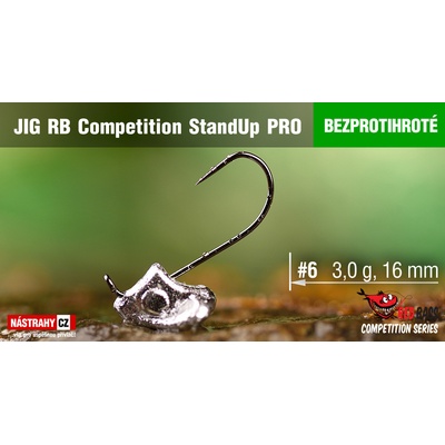 REDBASS Bezprotihrotý Jig RB StandUp Pro Competition vel.6 18mm 3g 5 ks