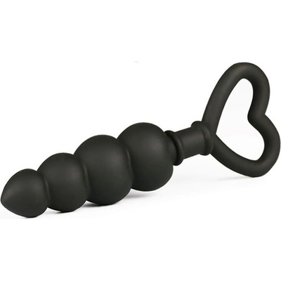 SuperLove Silicone Anal Beads Black