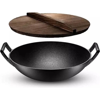 Green home Liatinový wok 36,5 cm