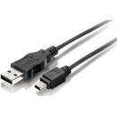 Equip 128521 USB 2.0 A->Mini5P kábel, samec/samec, 1,8m