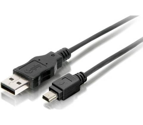 Equip 128521 USB 2.0 A->Mini5P kábel, samec/samec, 1,8m