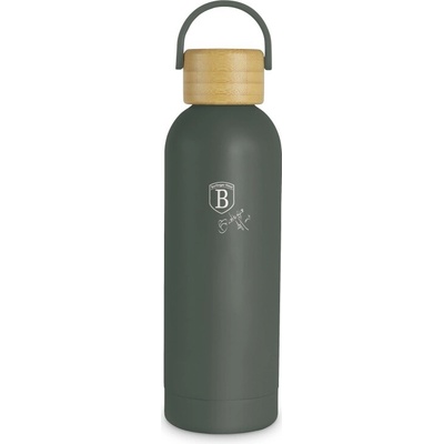 Berlingerhaus termoska nerez s bambusovým víčkem 500 ml Matte Green