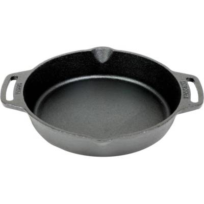 Valhal Outdoor Grilovací pánev Litinová hluboká s dvěma úchyty 25 cm