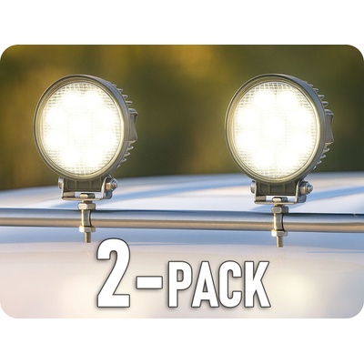 KAMAR LED pracovné svetlo okrúhle 24W, 1430lm, 12/24V/2-PACK! [L0076S]