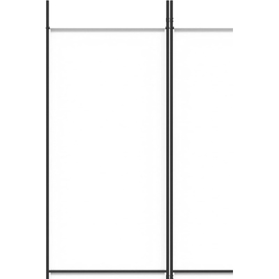vidaXL 6dílný paraván bílý 300 x 220 cm Látka