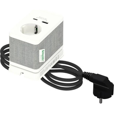 Schneider Electric 1 Plug + 2 USB INS44050